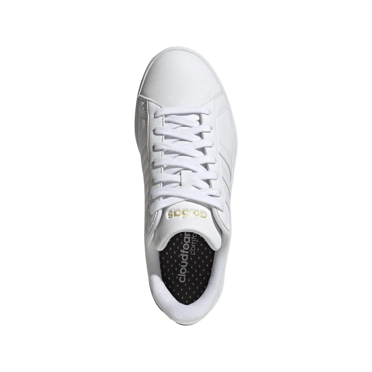 ADIDAS WOMEN'S GRAND COURT CLOUDFOAM LIFESTYLE COURT TRIPLE WHITE SHOES