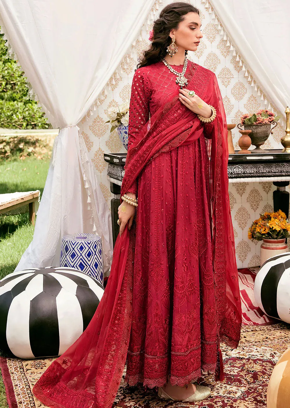 AFZ-01 - Gul Naaz  - Unstitched - Gul Bahaar Festive Design by Afrozeh 2022