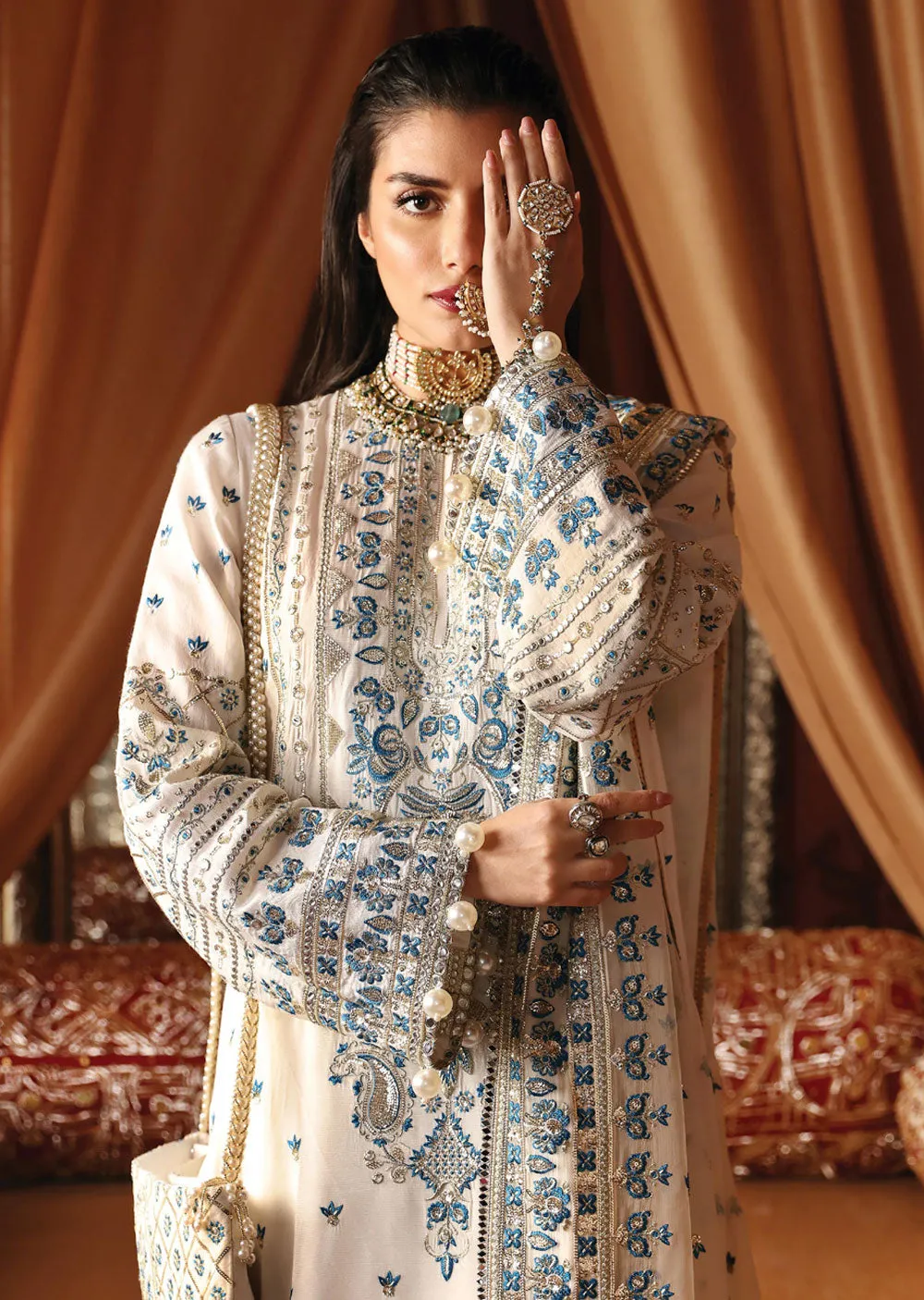 AFZ-599 - Chandni - Unstitched - Divani Silk Edit by Afrozeh 2024