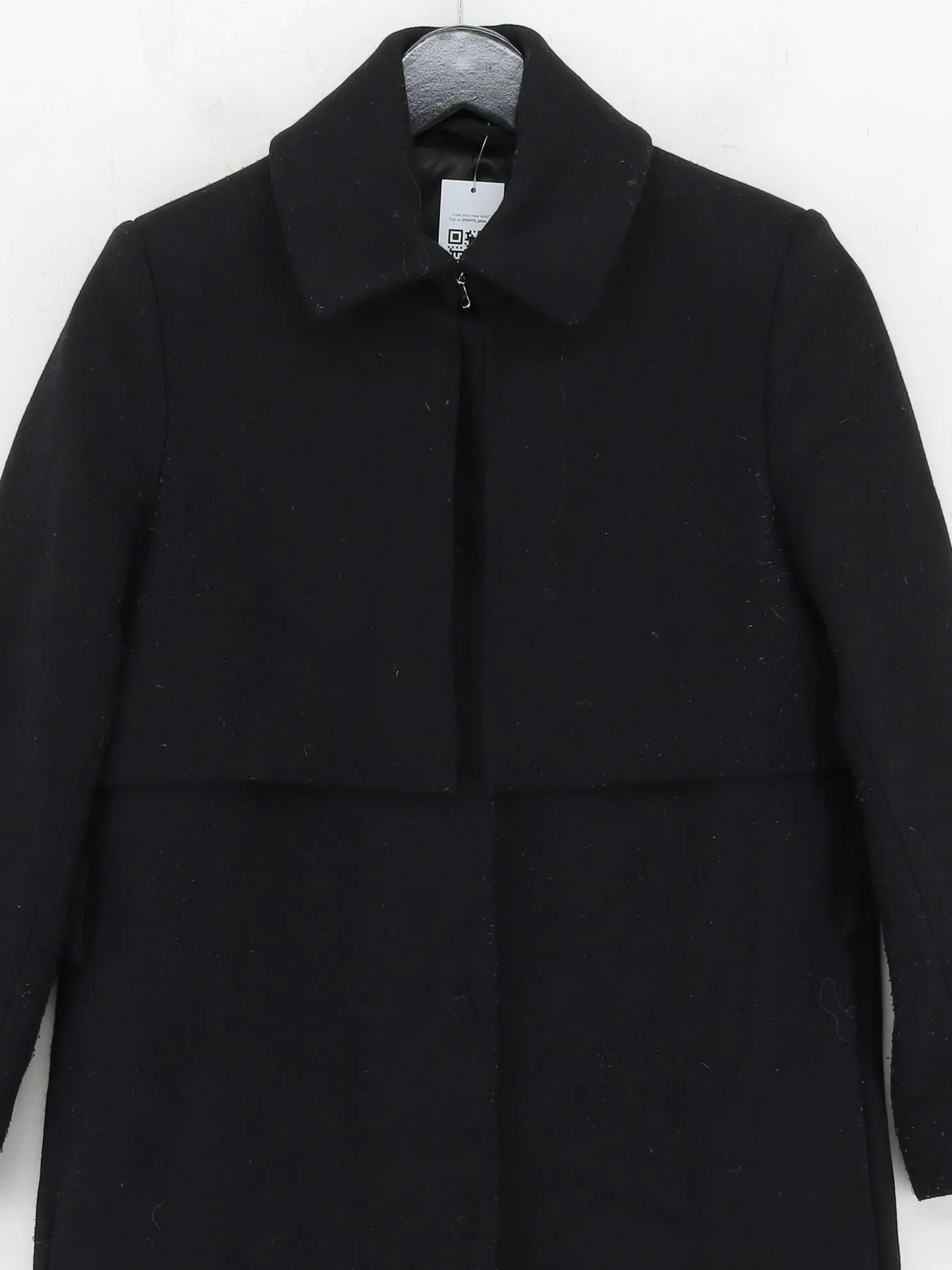 & Other Stories Men's Coat L Black 100% Other