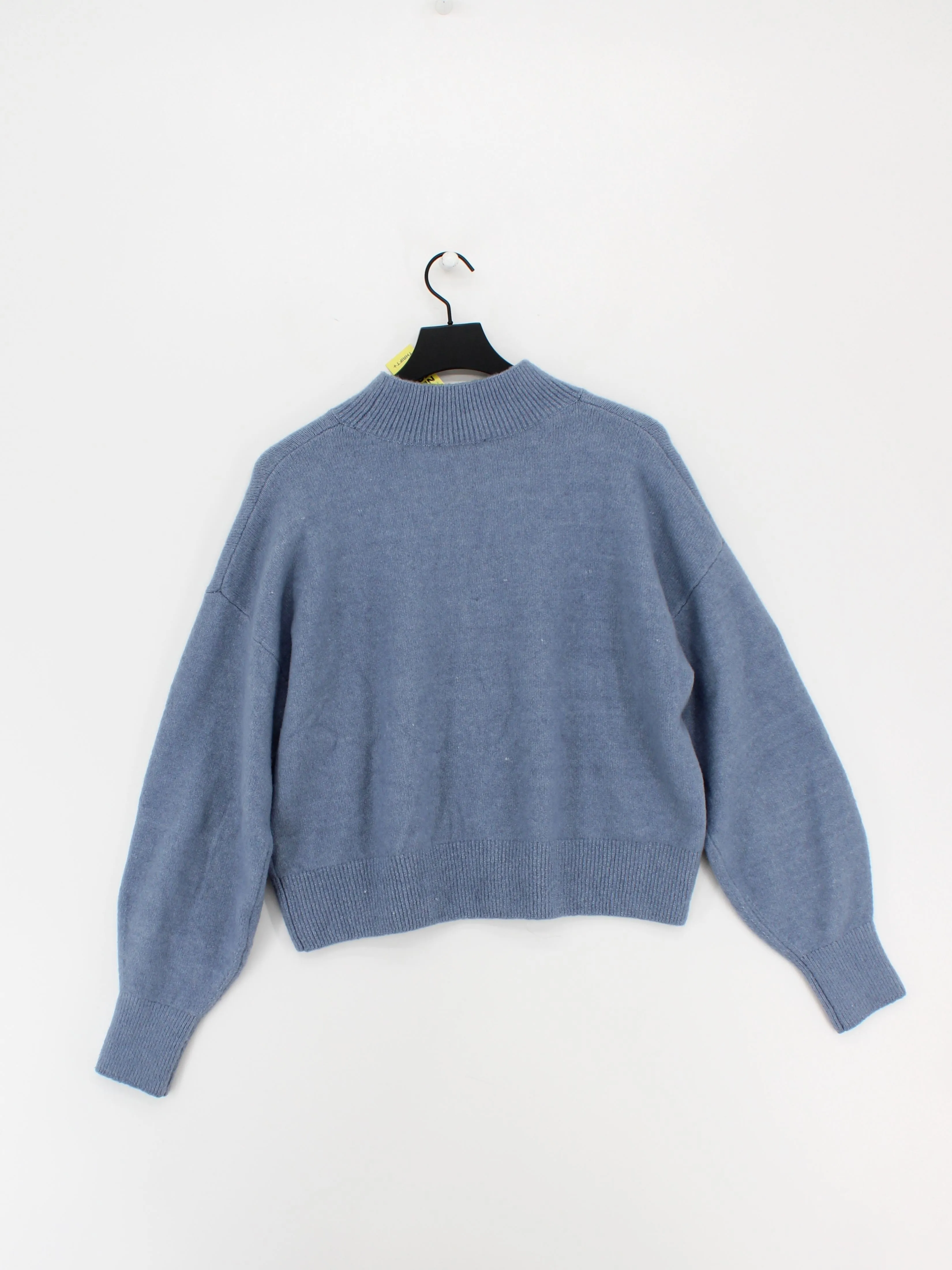 & Other Stories Men's Jumper L Blue Polyester with Acrylic, Elastane, Wool