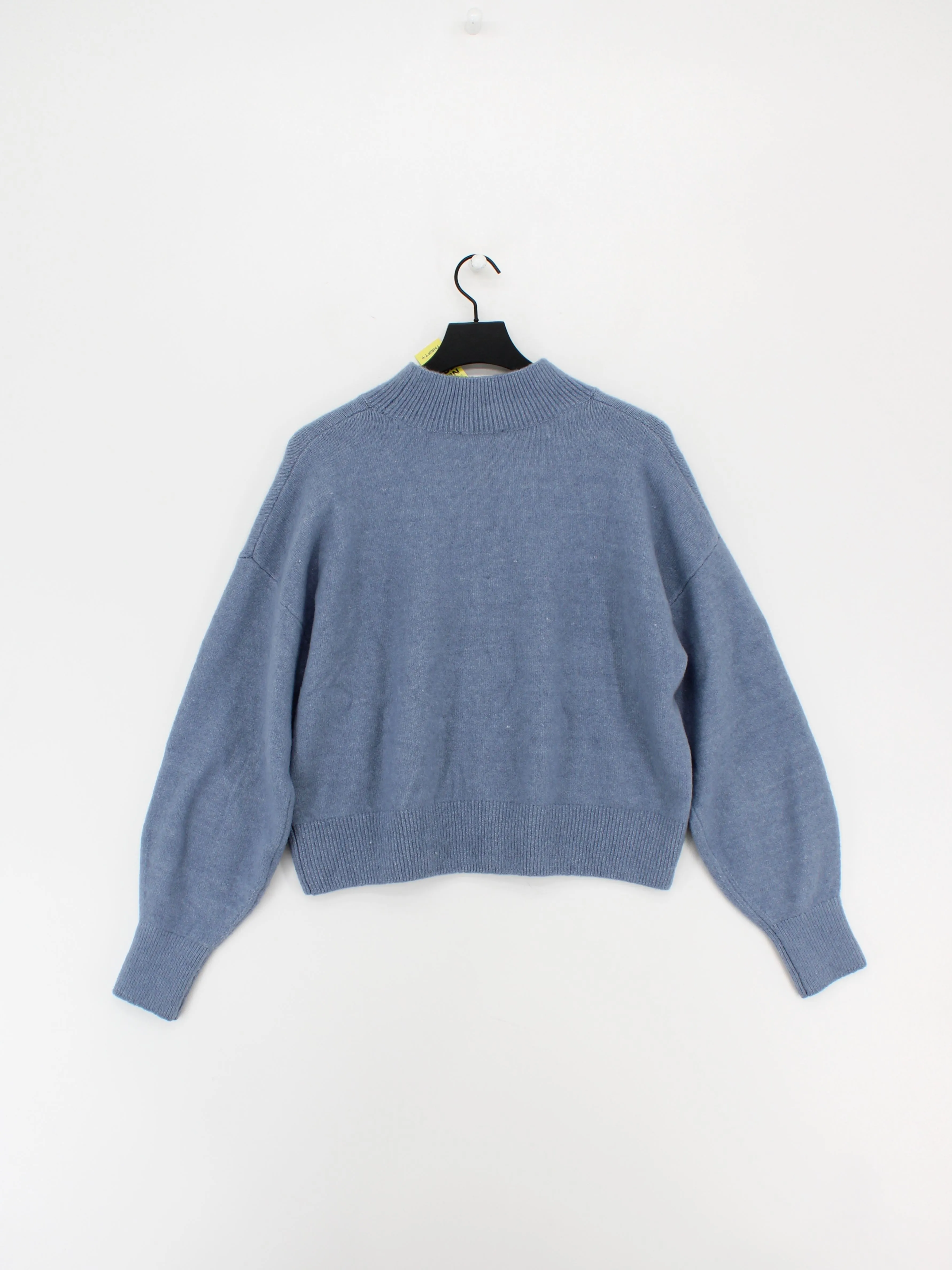 & Other Stories Men's Jumper L Blue Polyester with Acrylic, Elastane, Wool