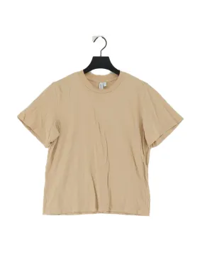 & Other Stories Men's T-Shirt M Cream 100% Other