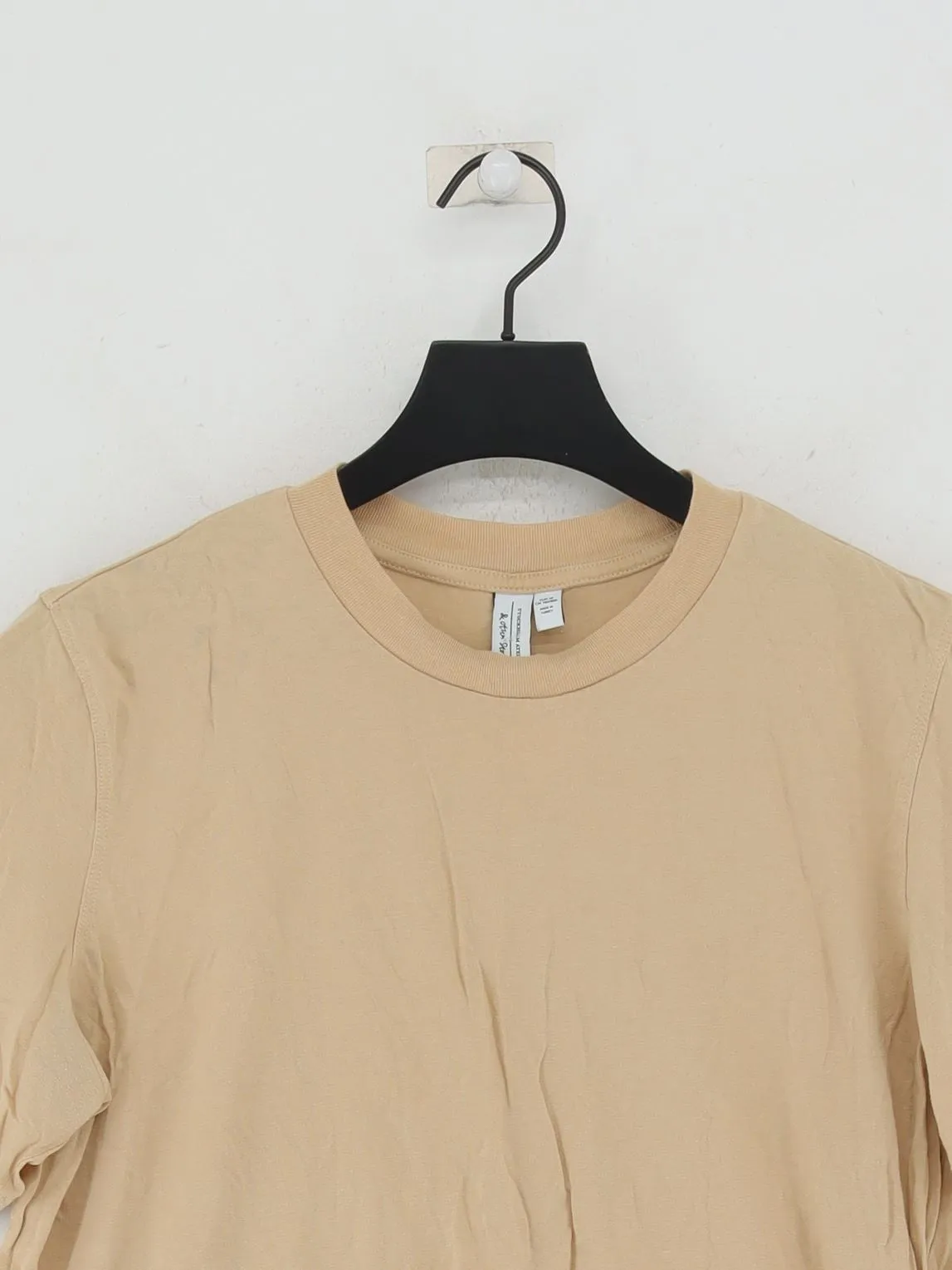 & Other Stories Men's T-Shirt M Cream 100% Other