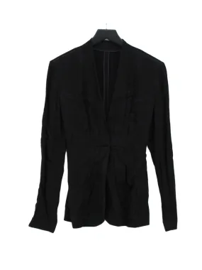 & Other Stories Women's Blazer UK 12 Black 100% Viscose