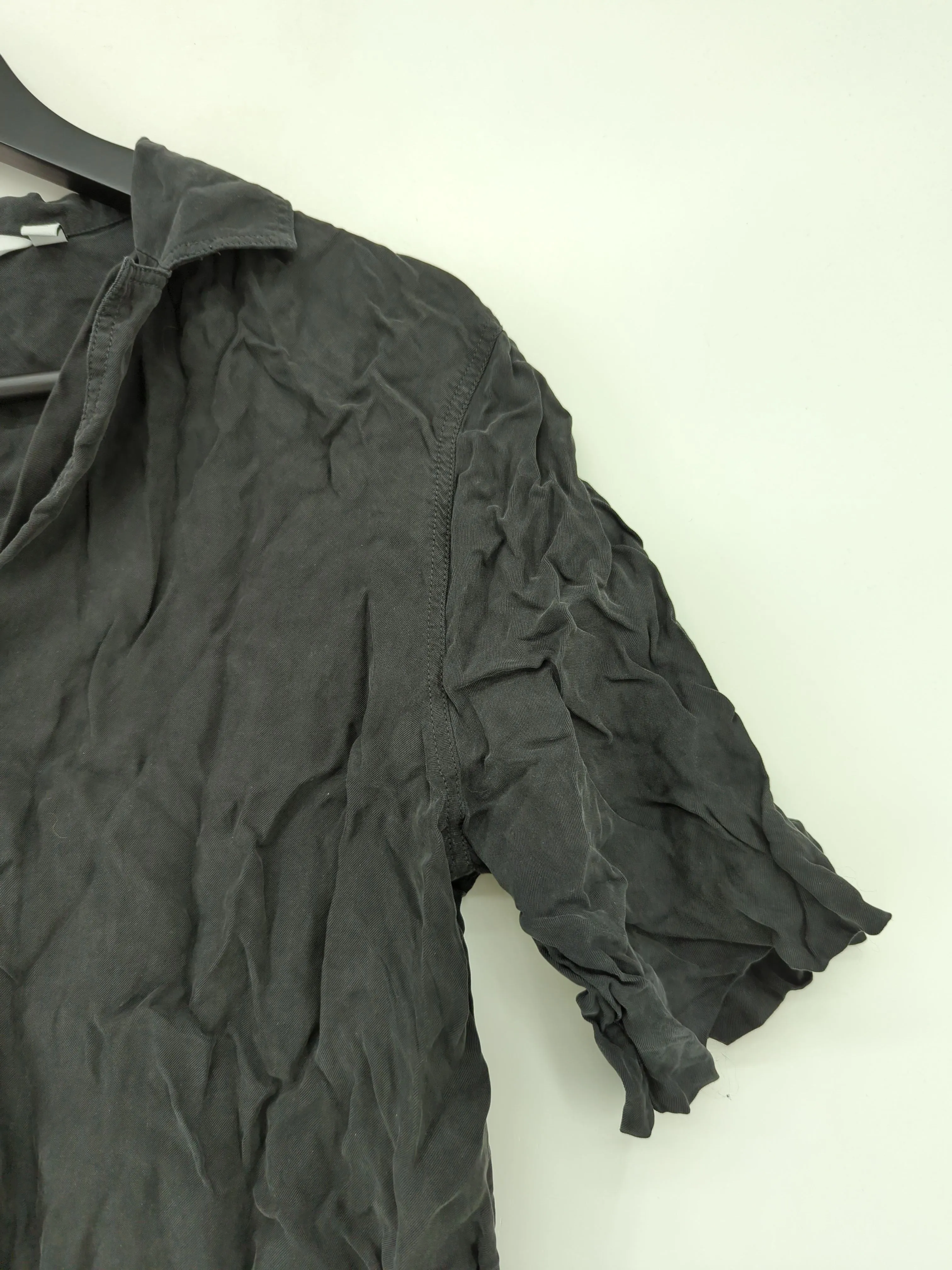 & Other Stories Women's Blouse UK 10 Black Other with Viscose