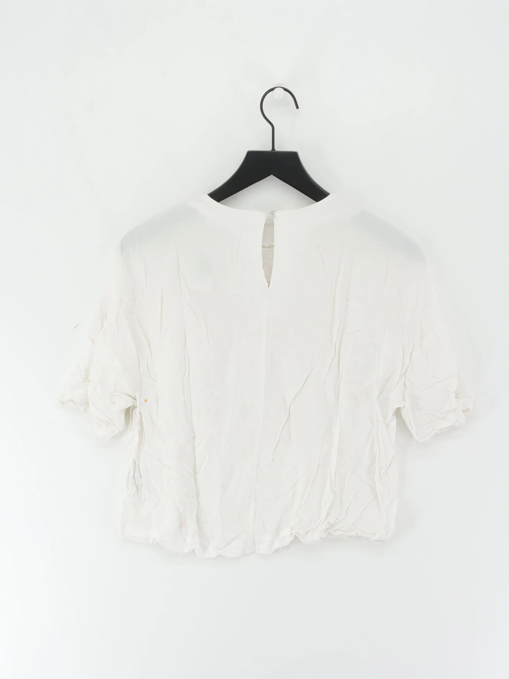 & Other Stories Women's Blouse UK 6 White 100% Viscose