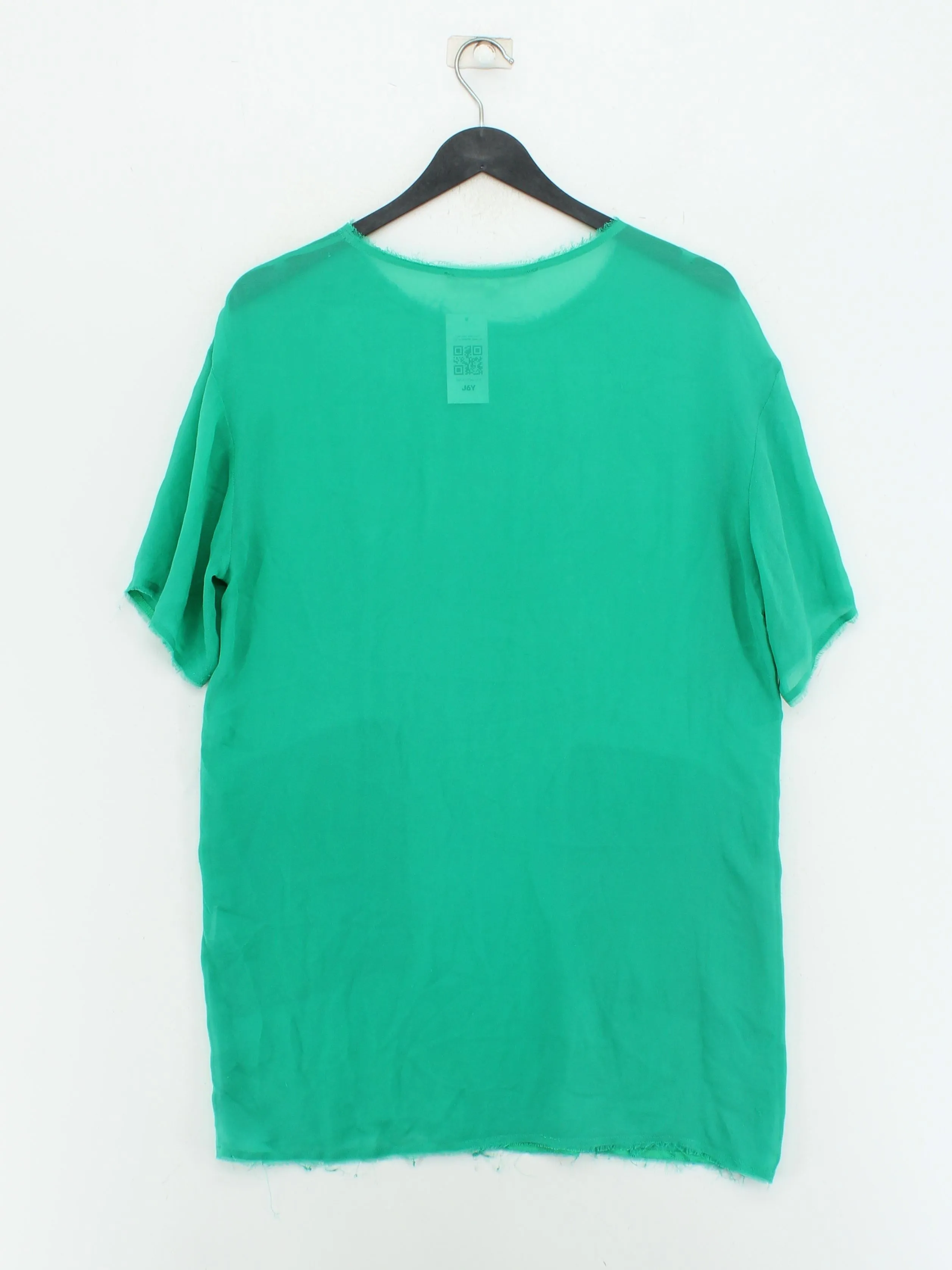 & Other Stories Women's Blouse UK 8 Green 100% Other