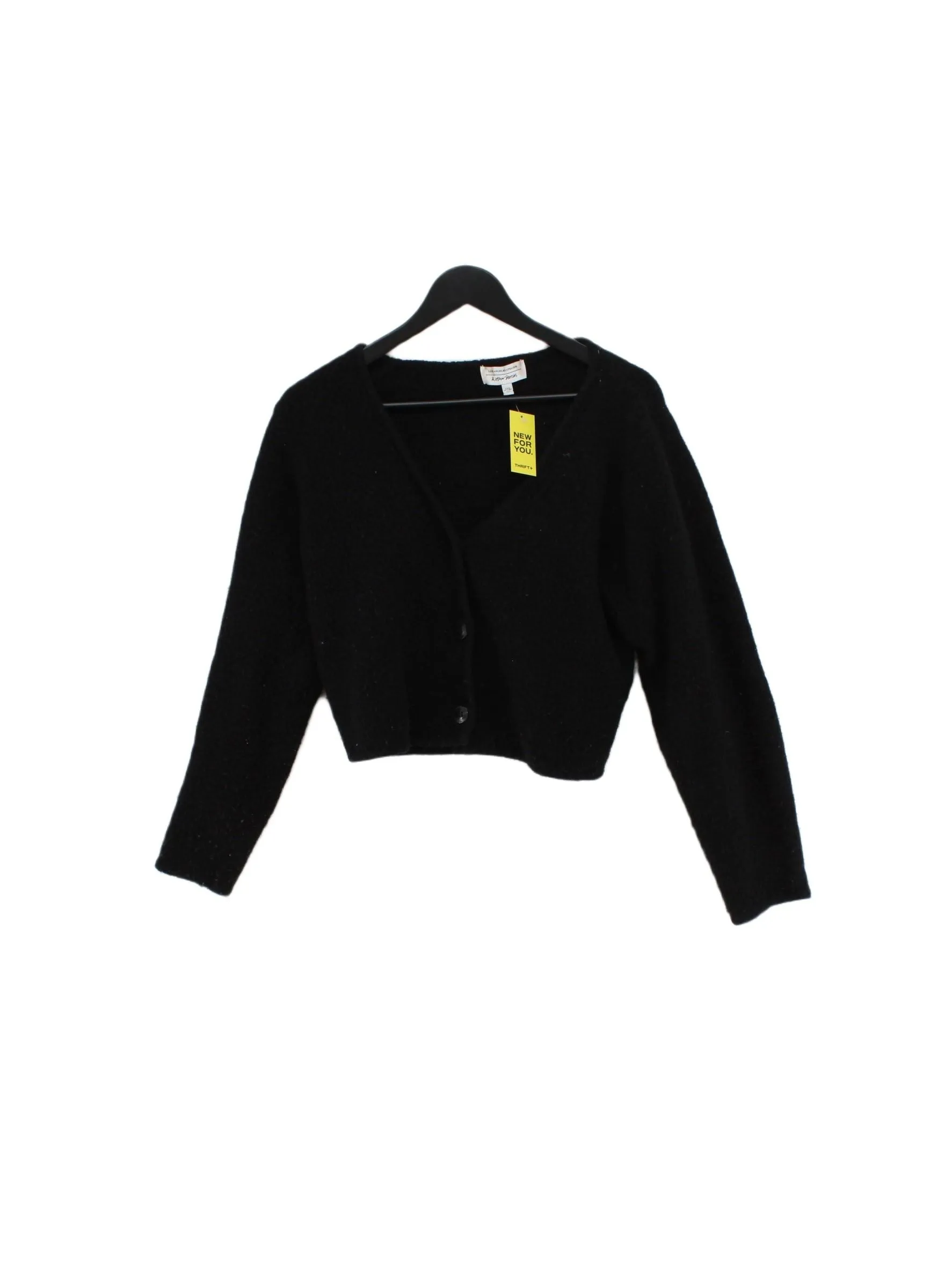 & Other Stories Women's Cardigan M Black Wool with Elastane, Polyamide