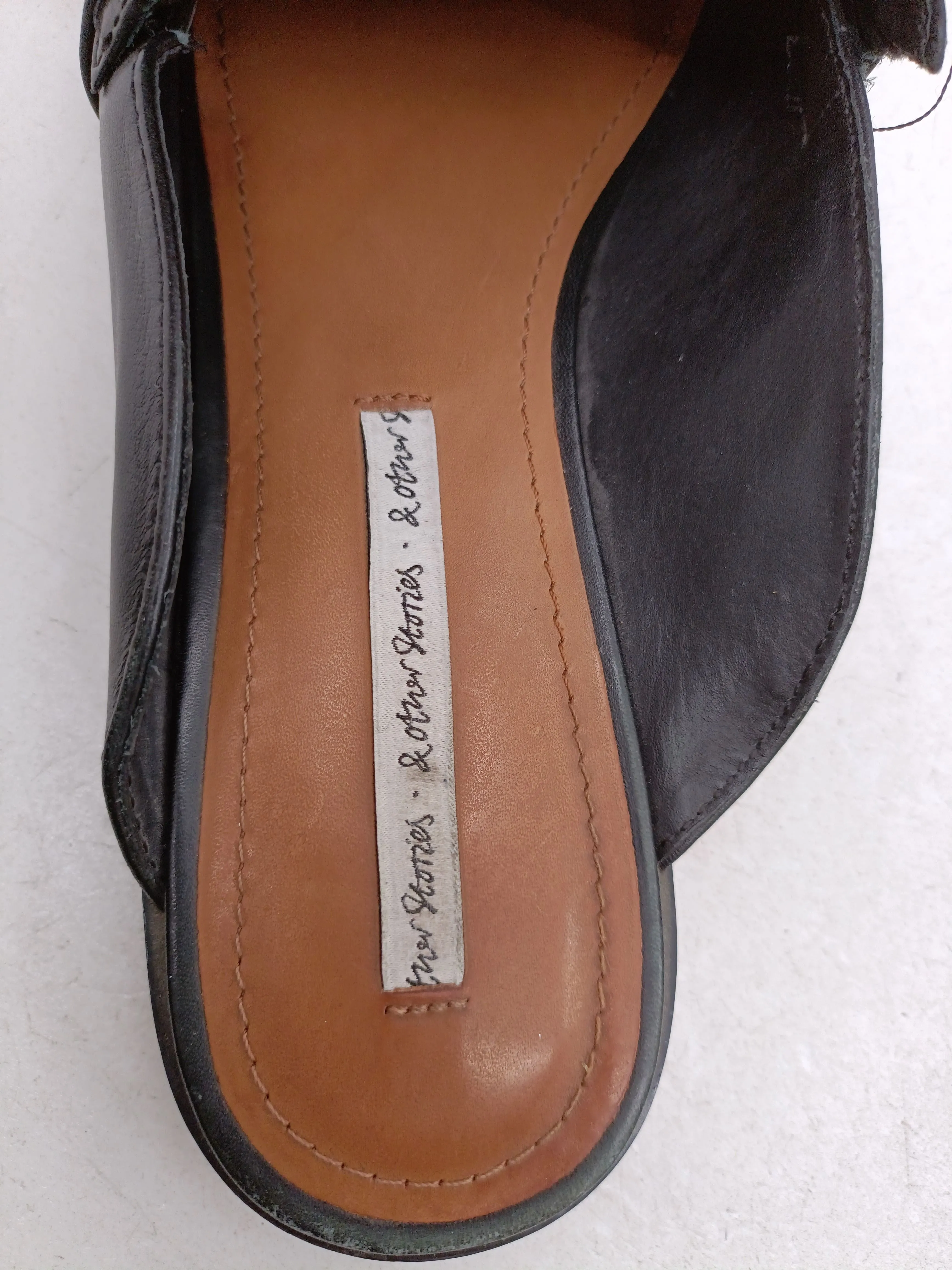 & Other Stories Women's Flat Shoes UK 5.5 Black 100% Other