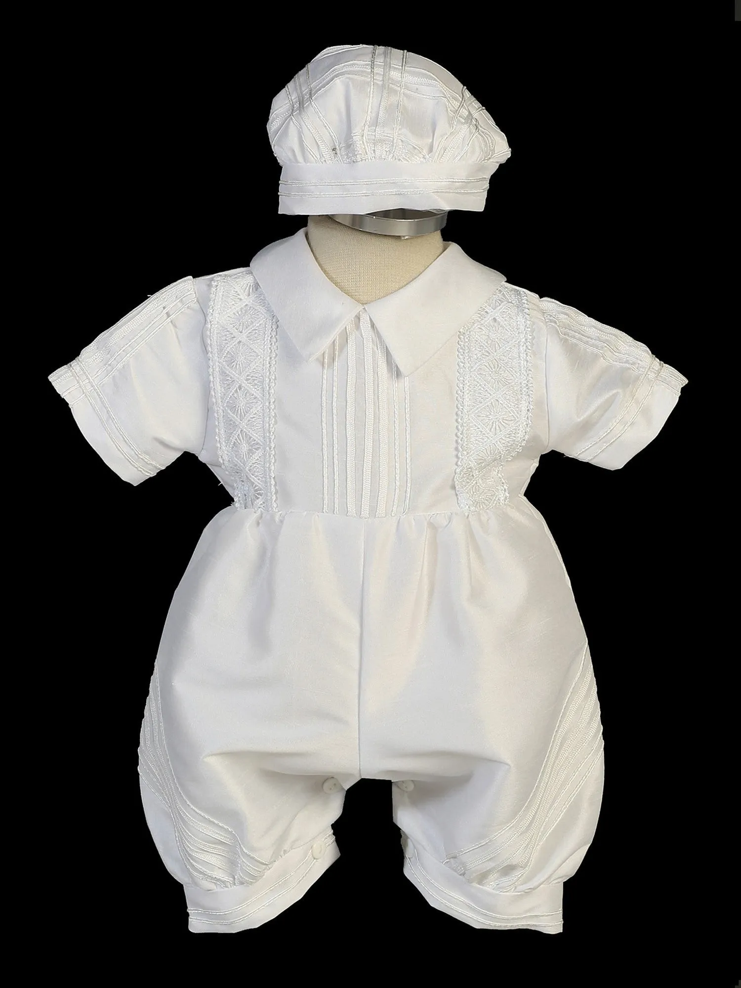 Baby Boys White Sotana Priest's Cassock Ropone Style Christening Outfit 3-24M