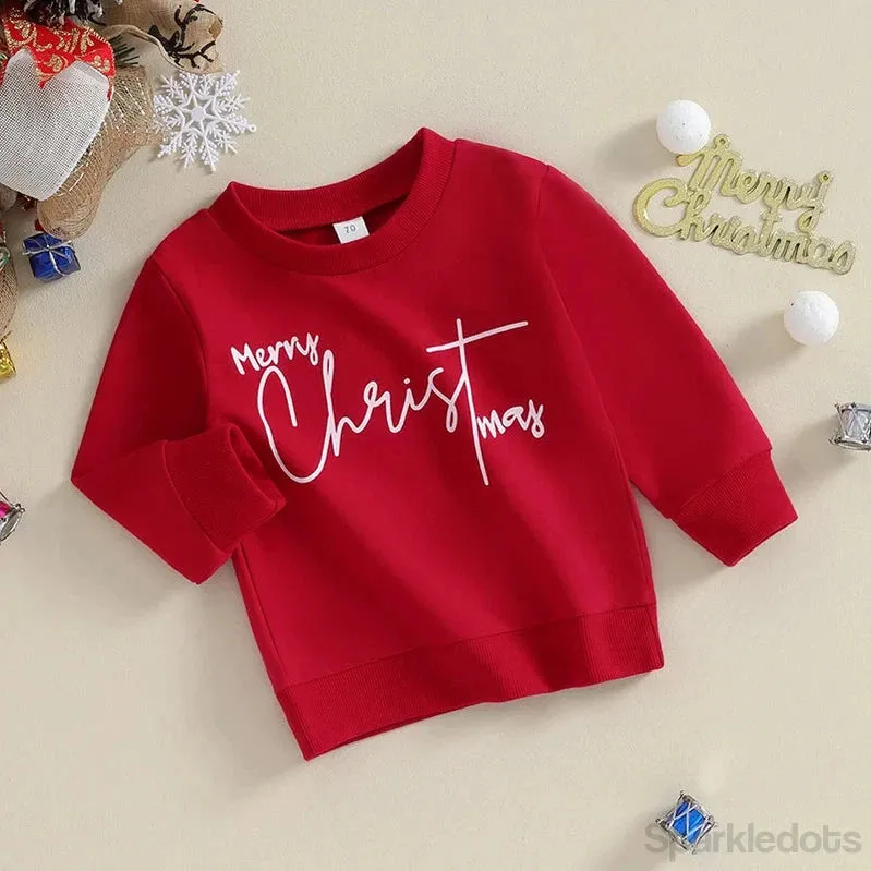 Baby/Toddler Sweatshirt MERRY CHRISTMAS to 3T