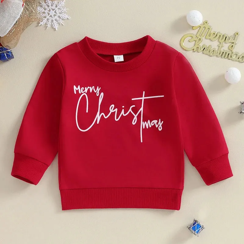 Baby/Toddler Sweatshirt MERRY CHRISTMAS to 3T