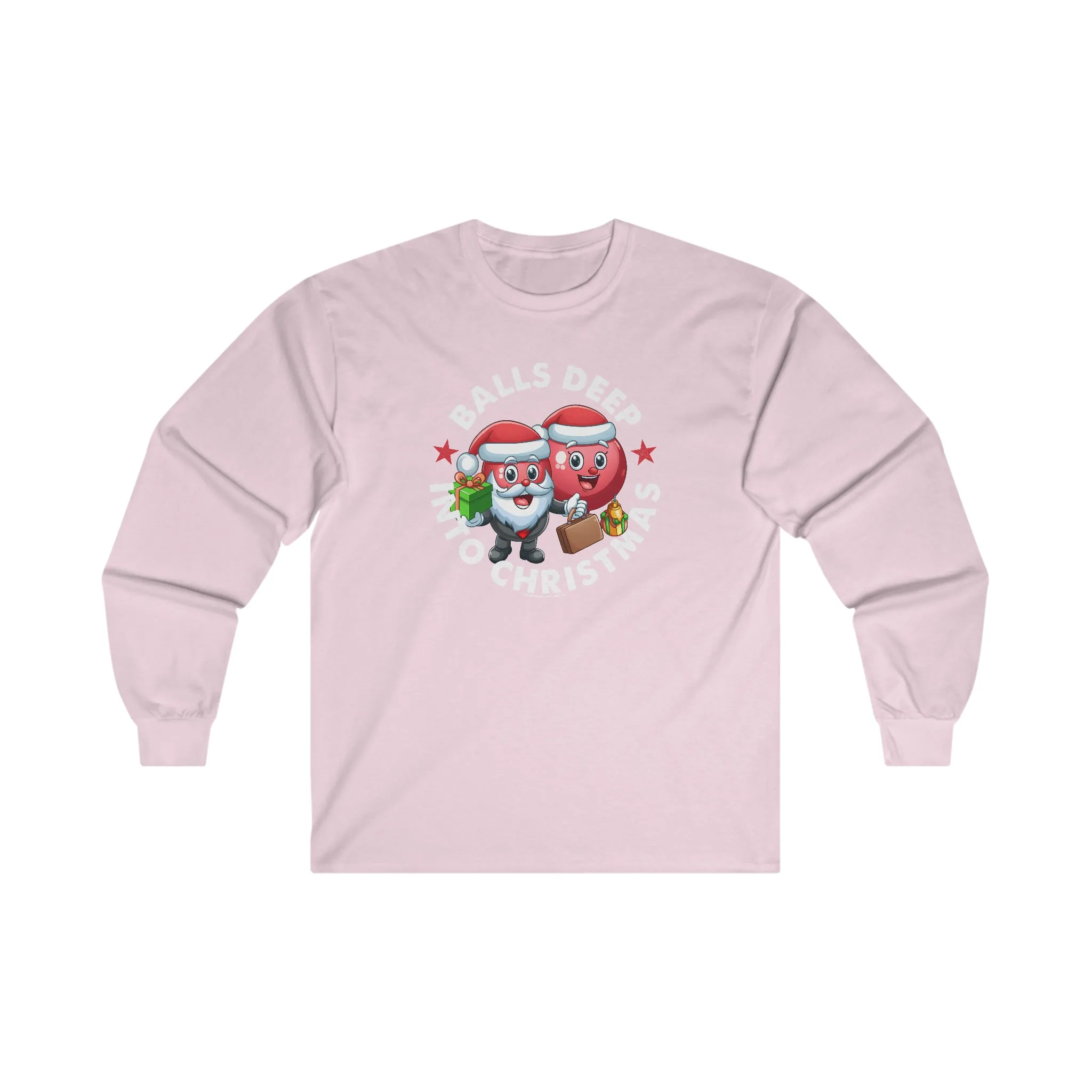 Balls Deep Into Christmas Long Sleeve Tee