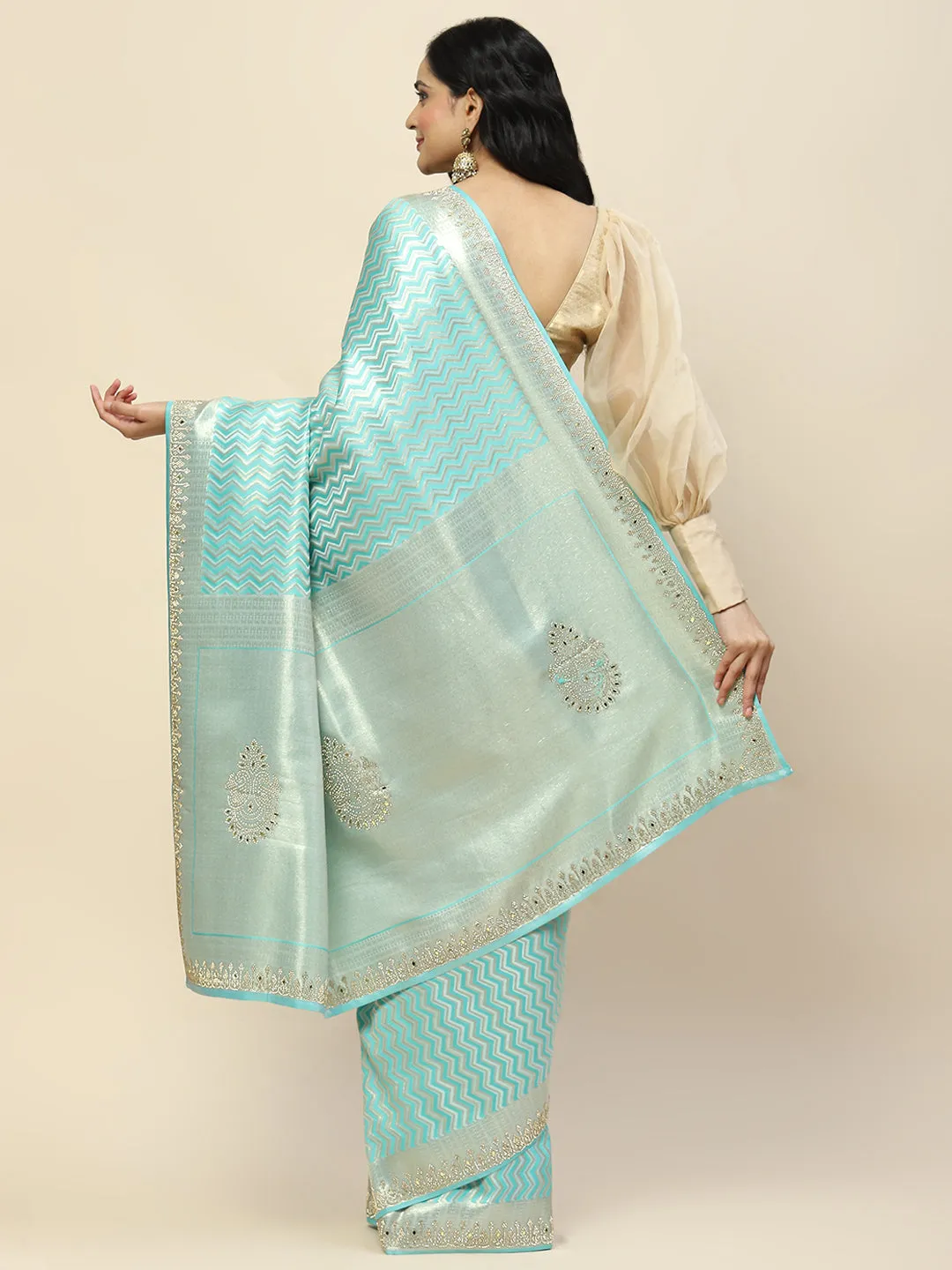 Banarasi Handloom Embroidered Saree