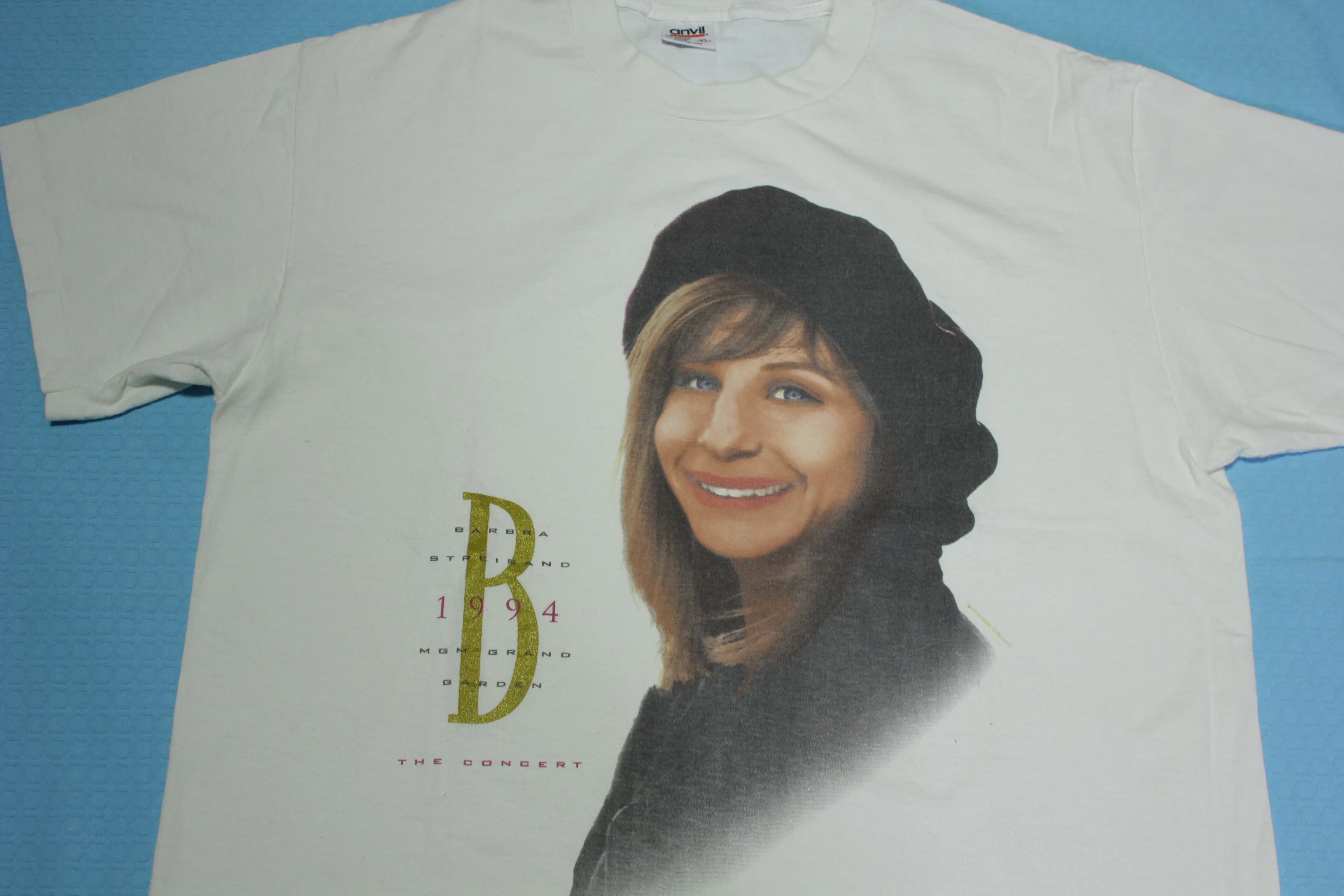 Barbara Streisand 1994 MGM Grand Garden Vintage 90's Concert Single Stitch T-Shirt