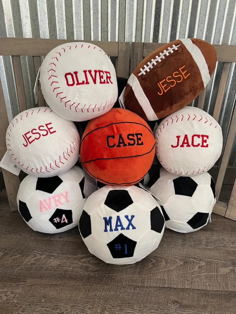 Baseball Embroidered Sports Plush