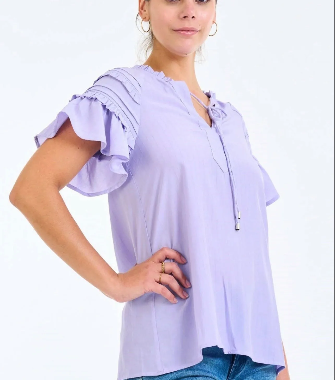 Beautiful Lavender Blouse top