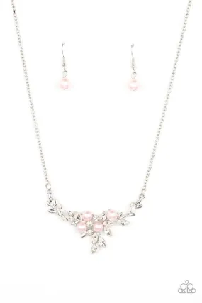 Because I'm The Bride Pink Pearl Necklace - Paparazzi Accessories