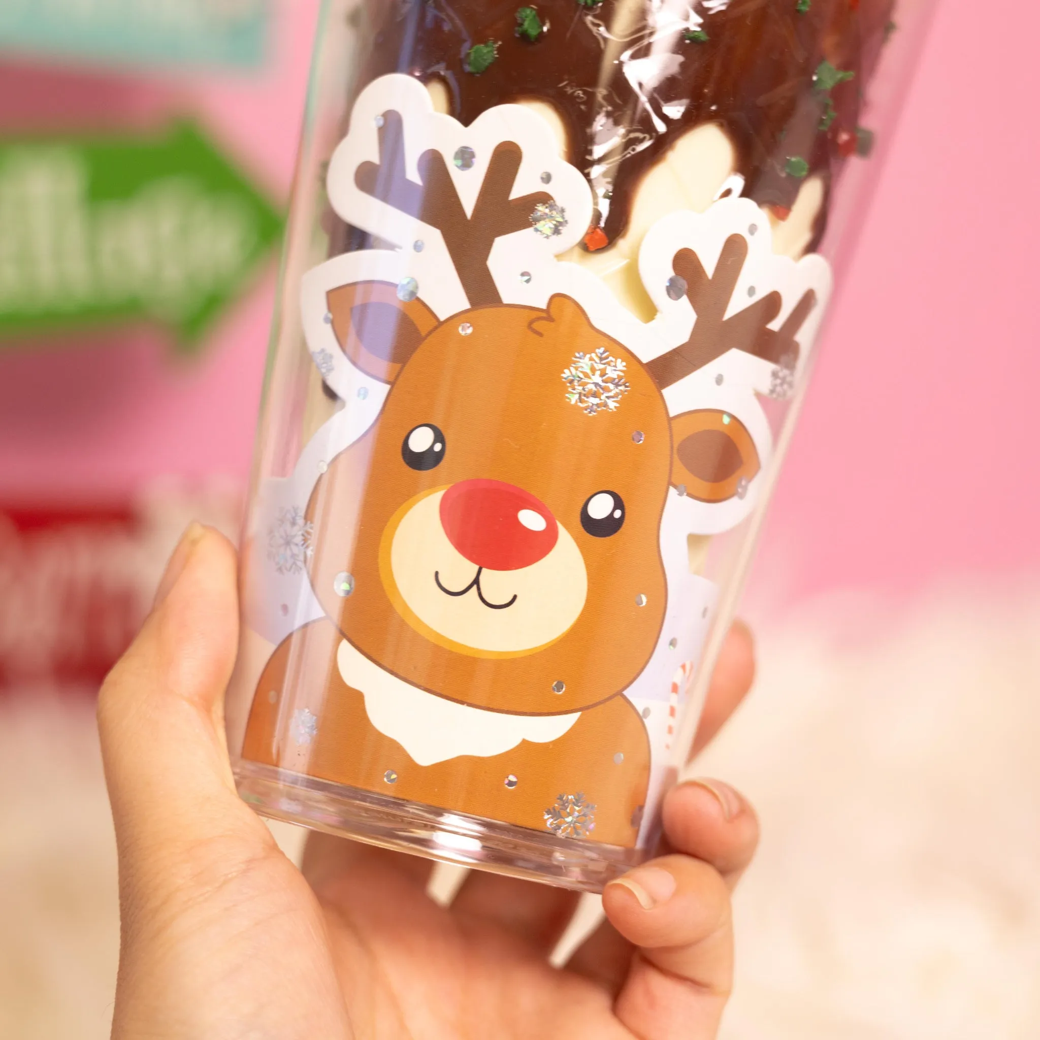 Bewaltz Christmas Tumbler - Red-Nosed Reindeer