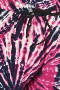 Black Magneta Tie Dye Print Soft Lounge Jogger Pants