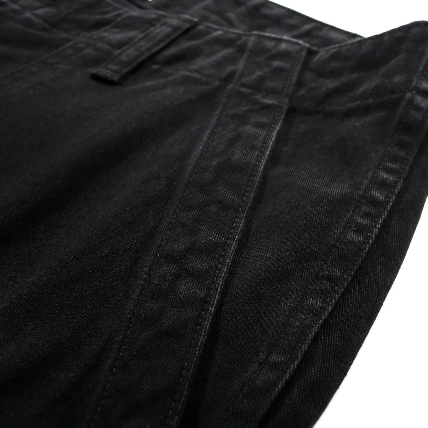 BLUE BLUE JAPAN COTTON TENCEL TWILL FATIGUE PANTS BLACK