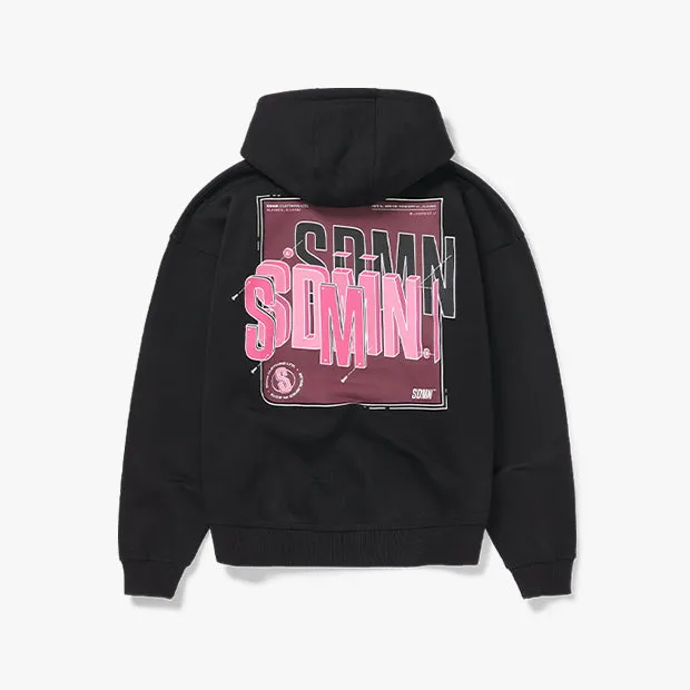 Blueprint Hoodie [Black/Hot Pink]