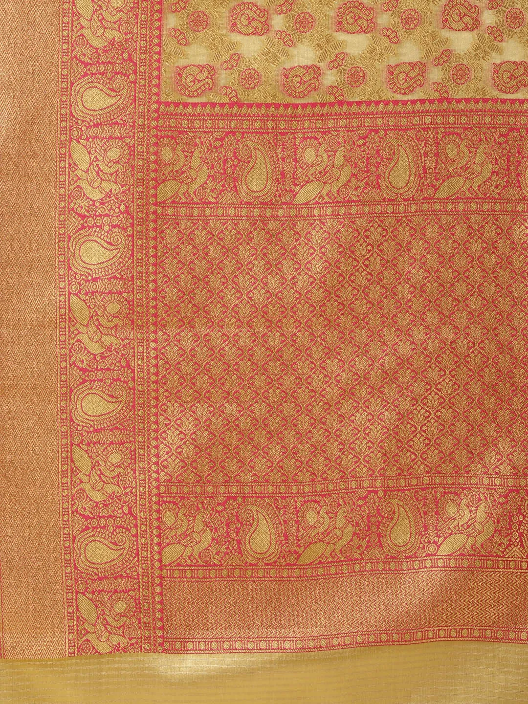 Brocade Zari Jaal Woven Tissue Saree