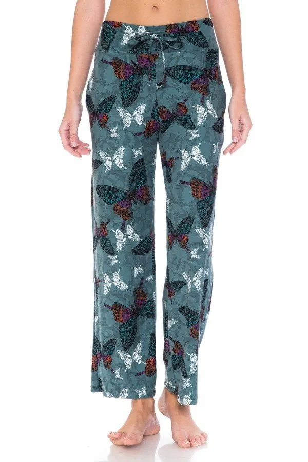 Butterfly Print Comfortable Soft Lounge Pajama Pants