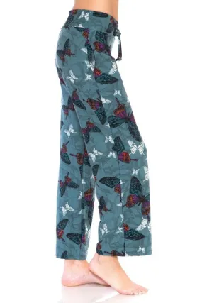 Butterfly Print Comfortable Soft Lounge Pajama Pants