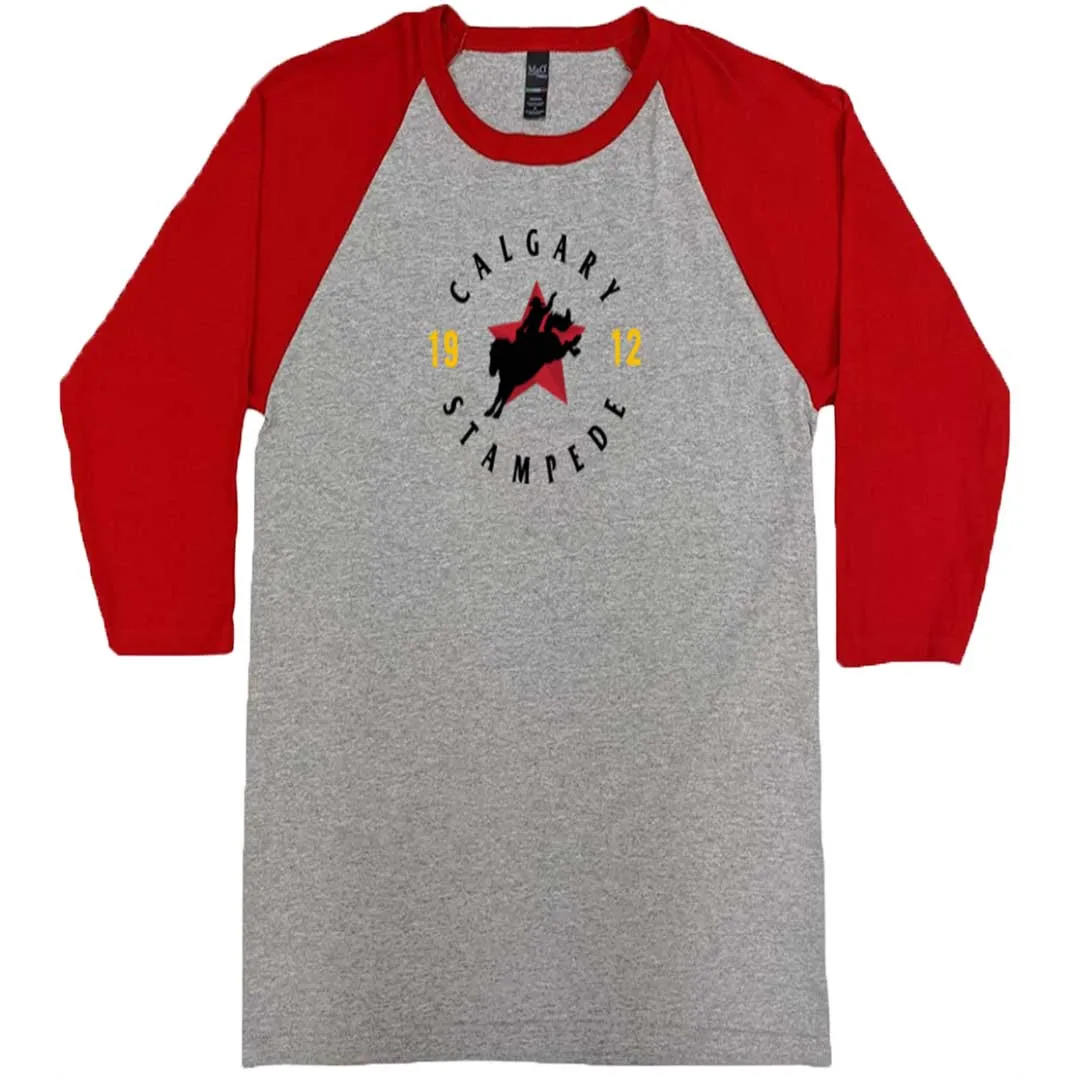 Calgary Stampede Unisex Bronc Baseball T-shirt