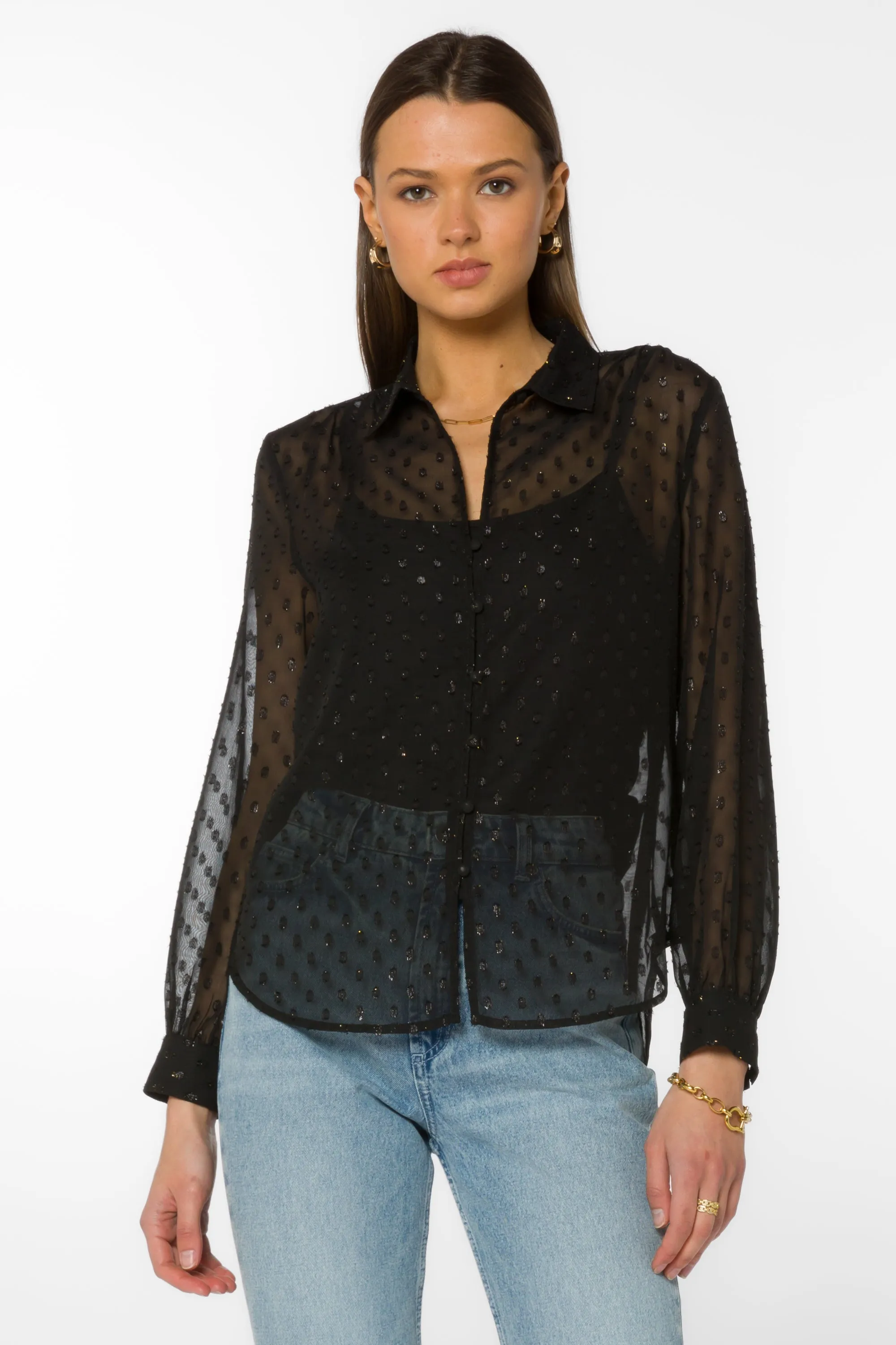 Callen Black Blouse