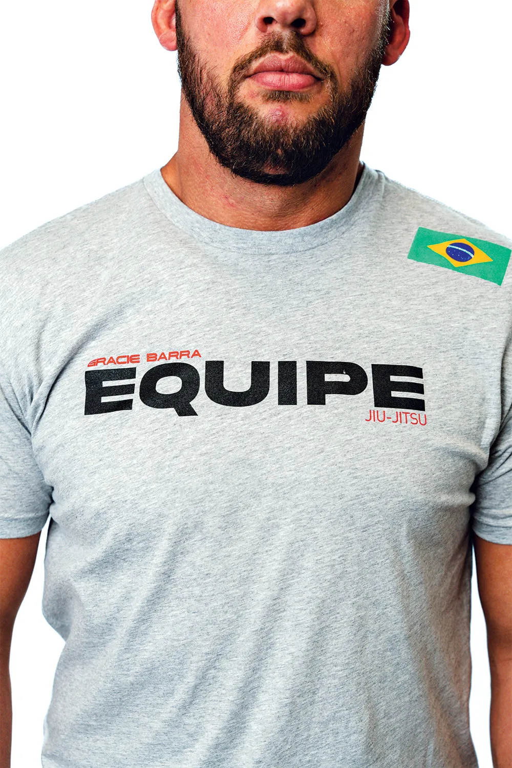 Camiseta Equipe- Cinza Mescla