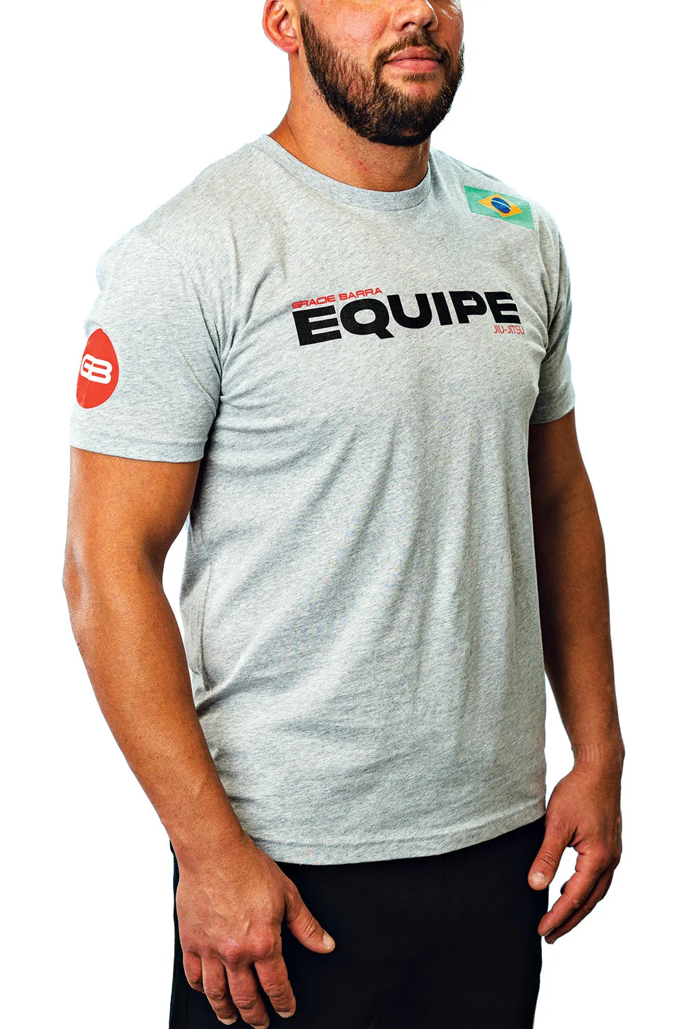 Camiseta Equipe- Cinza Mescla