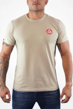 Camiseta Red Shield BJJ- Bege