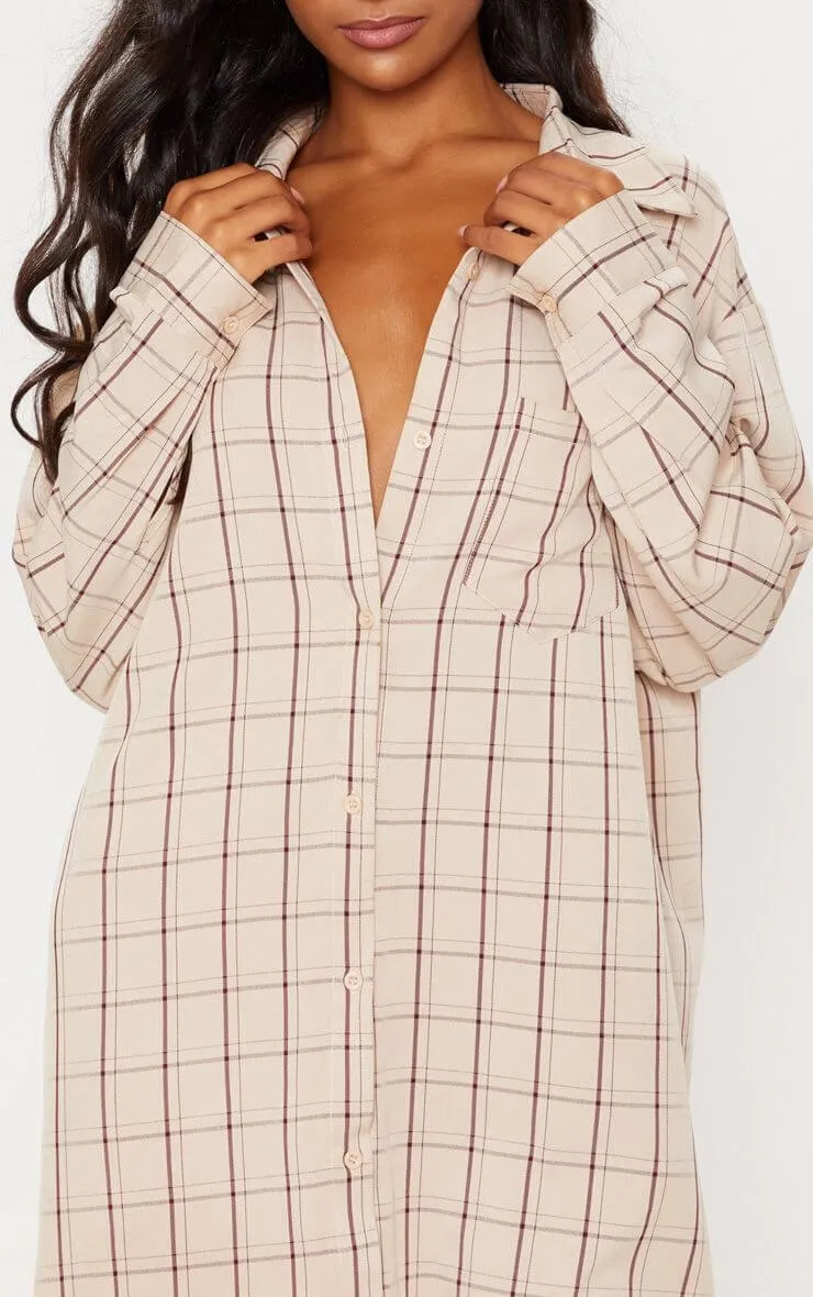 Checked Print Blouse