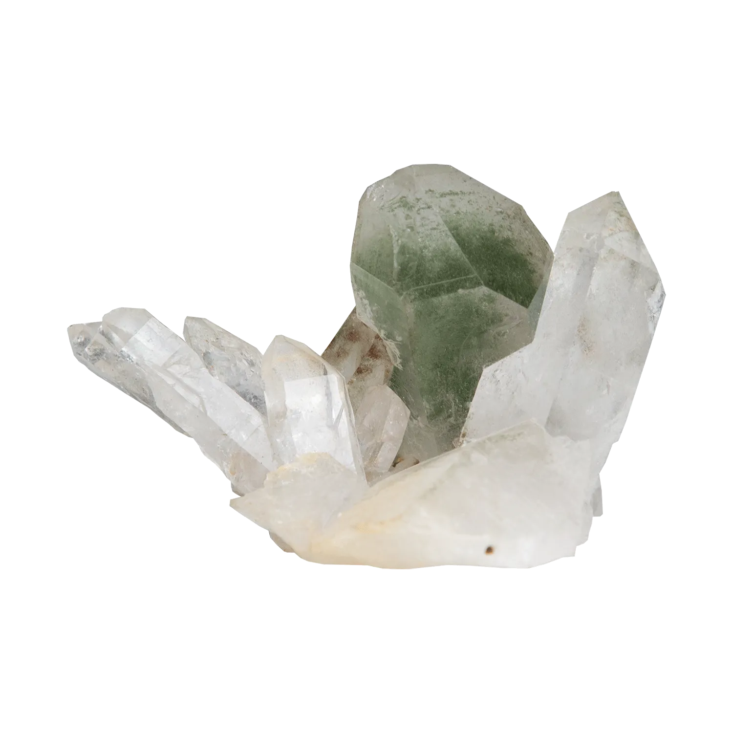 Chlorite Quartz Crystal Cluster