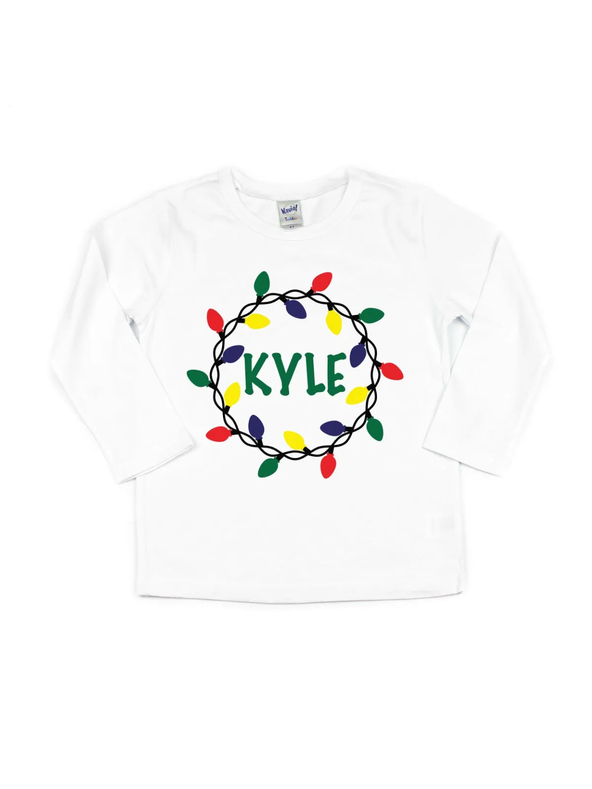 Christmas Lights Kids Shirt - White