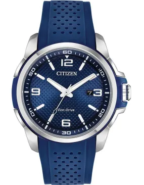 Citizen DRIVE AR Mens Sport Watch - Blue Dial - Chroma Finish - Date - Strap