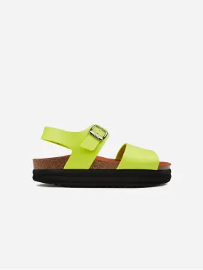 Clove Women's Vegan Flatform Sandals | Lime