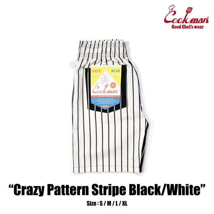 Cookman Chef Short Pants - Crazy : Black and White