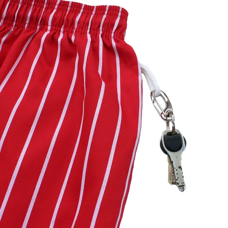 Cookman Chef Short Pants - Stripe : Red