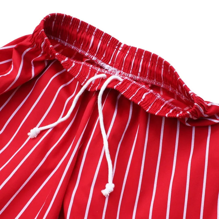 Cookman Chef Short Pants - Stripe : Red