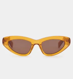 Cosmos Keeper Acetate Sunglasses | Burnt Orange with Smokey Brown Lens