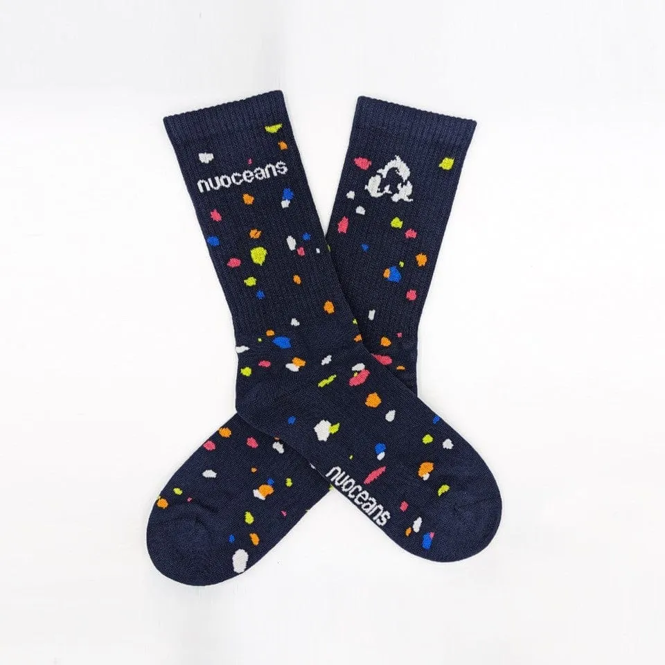 Cosy Combo Crew Organic Cotton Socks | Black