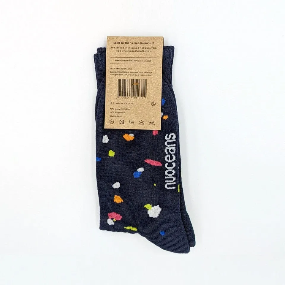 Cosy Combo Crew Organic Cotton Socks | Black