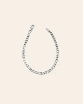 Curb Chain Bracelet - Sterling Silver