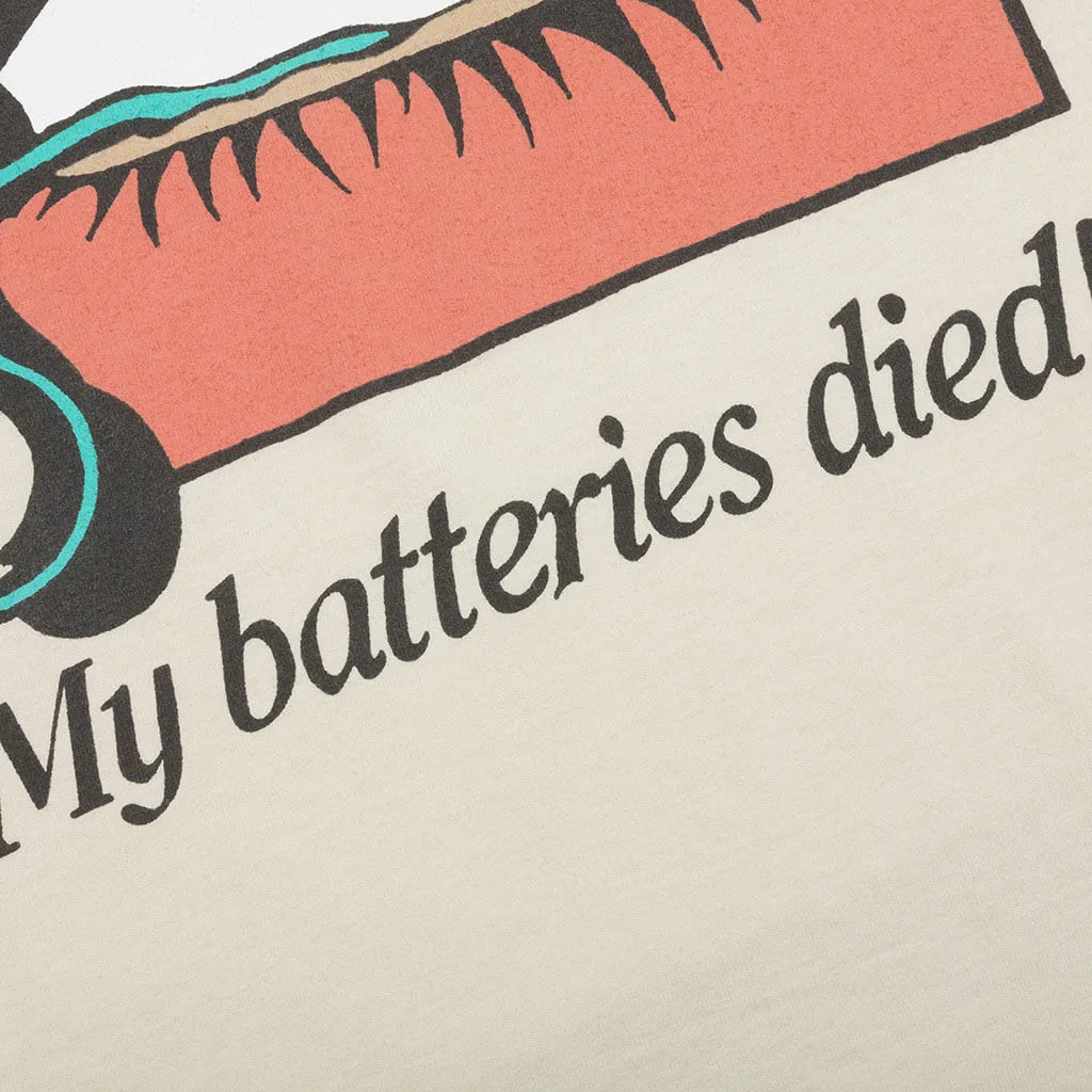 Dead Batteries Tee - Antique White