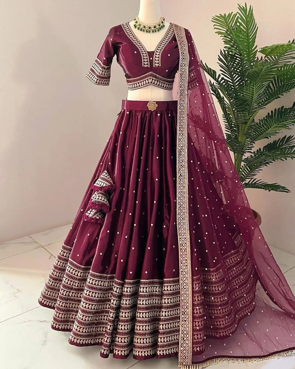 Designer Party wear Women's Lehenga Choli Dupatta Suit