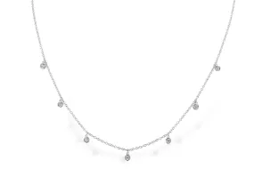 Diamond Bezel Necklace